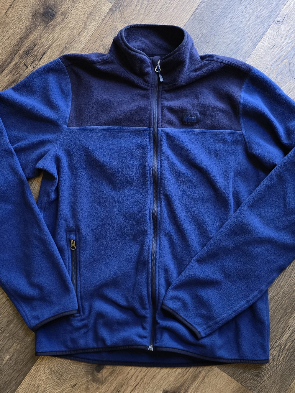 REI Men's Blue Full-Zip Fleece Jacket